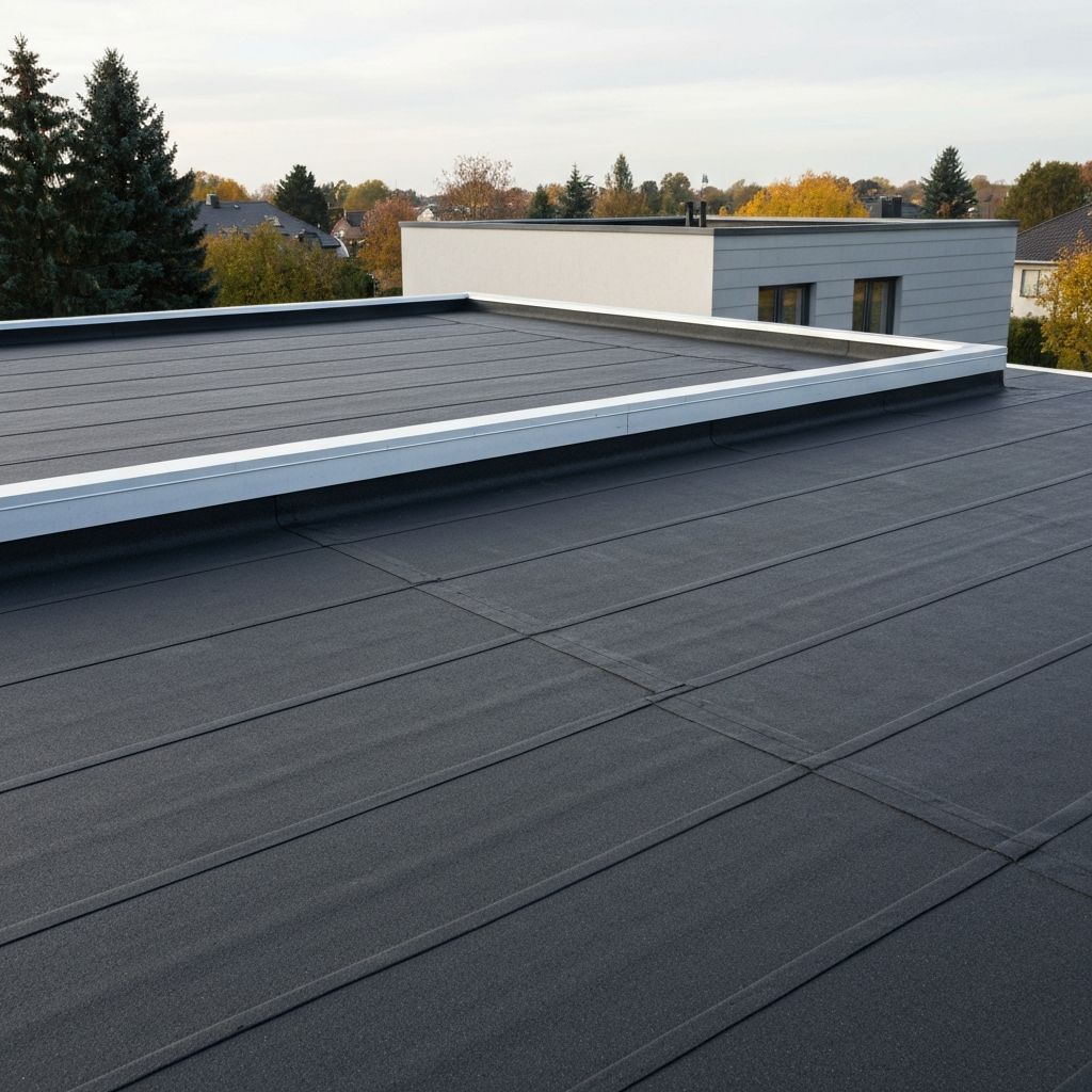 Professional flat roofing installation